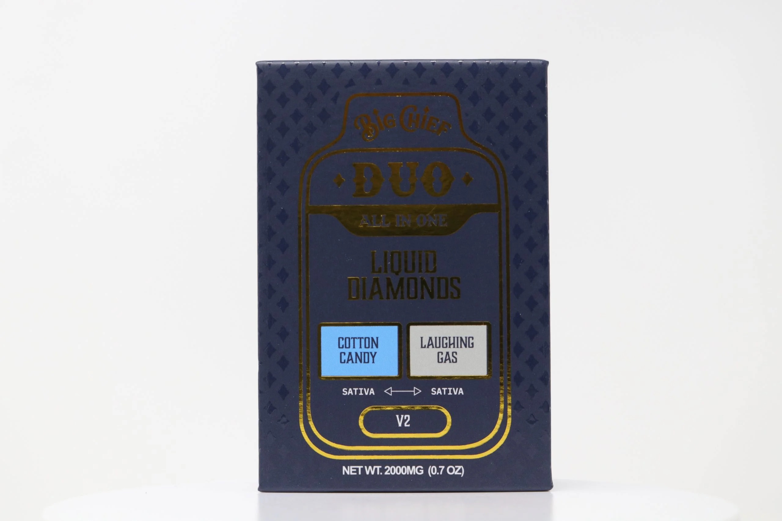 Big Cheif Duo All in one 2G Liquid Diamonds (Cotton candy X Laughing Gas) 90.7% thc  (Sativa x Sativa)