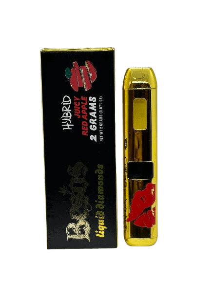Besos 2 Gram liquid diamonds disposable vape  (Juicy Red Apple) Hybrid 89.6% thc