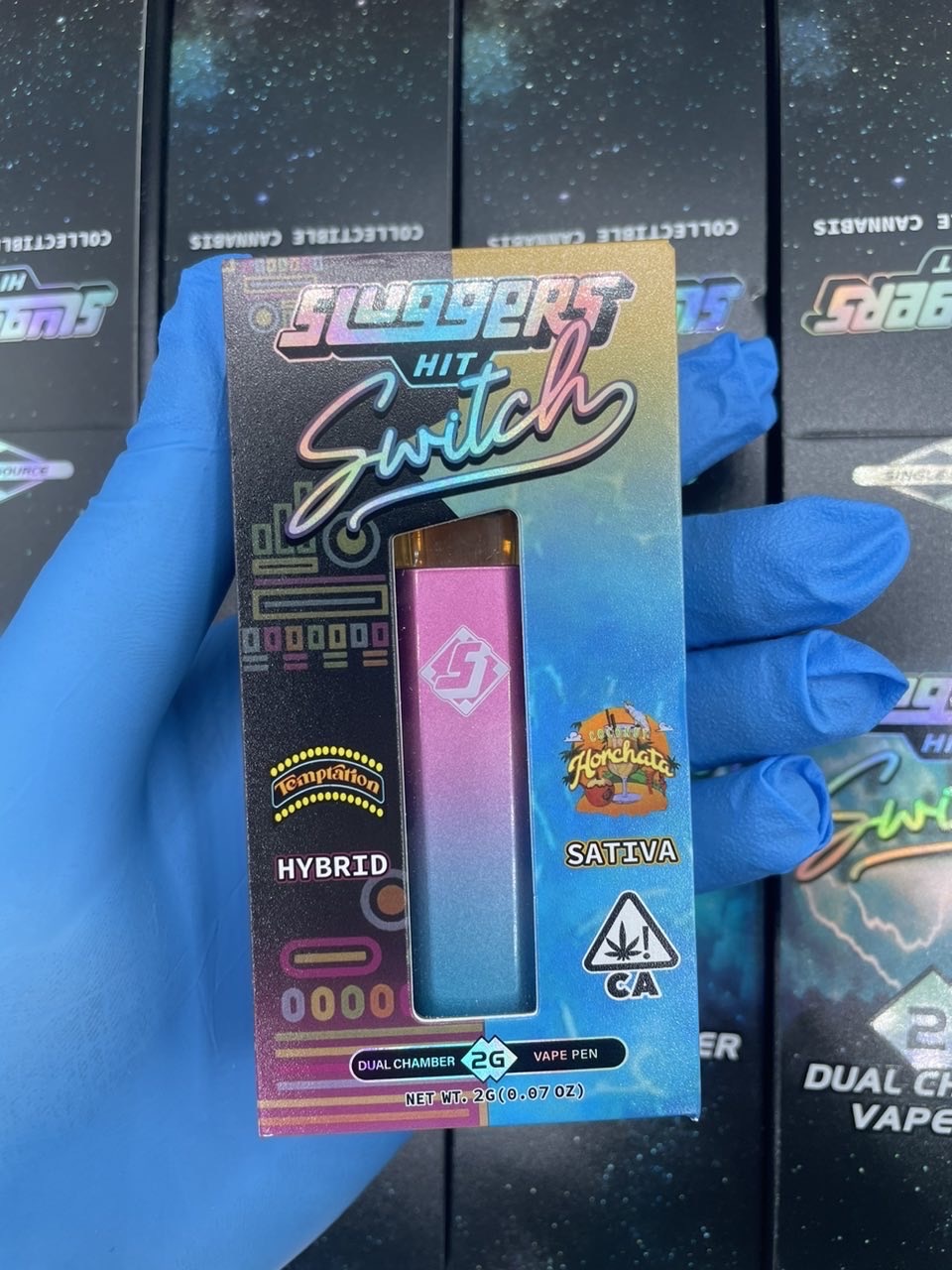 Sluggers 2 Gram Hit Switch liquid Diamond and Resin (Temptation X Coconut Horchata) Hybrid x Sativa  83.6% thc