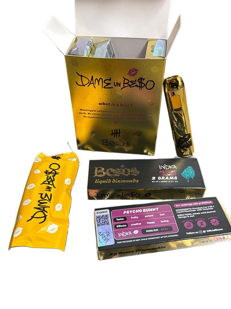 Besos 2gram Disposable vape (Psycho Bunny) Indica