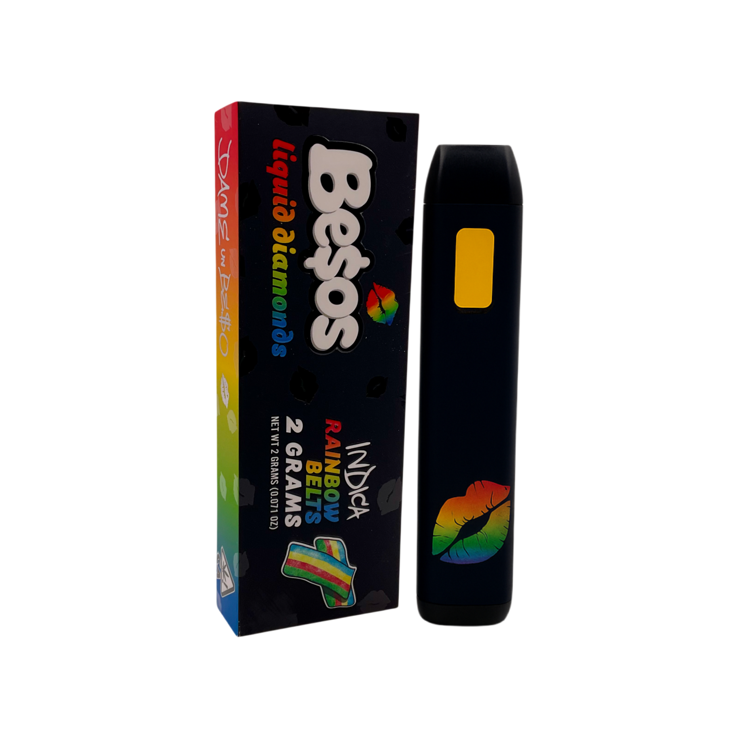 Besos 2 Gram disposable vape (Rainbow Belts) Hybrid