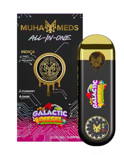 MUHA MEDS All in One 2 gram vape  (Galactic Diesel) Indica