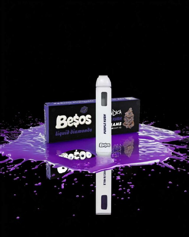 Besos 2 Gram liquid Diamonds Disposable vape  (Purple Zlushie) Indica 86.8%thc
