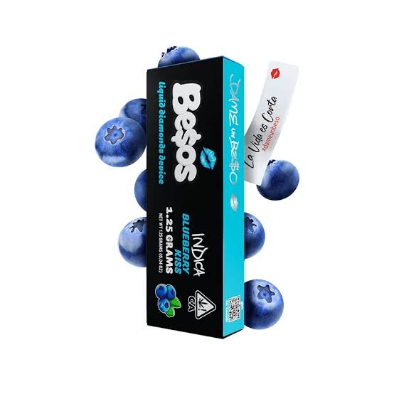 Besos 2 Gram Liquid Diamond Disposable vape (Blueberry Slime) Sativa 87.6% thc