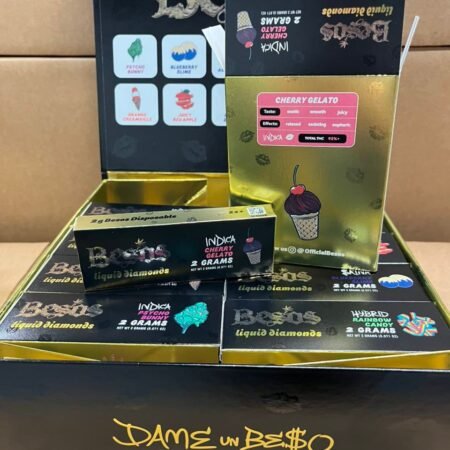 Besos 2 Gram Liquid Diamonds Disposable vape  (Cherry Gelato) Indica
