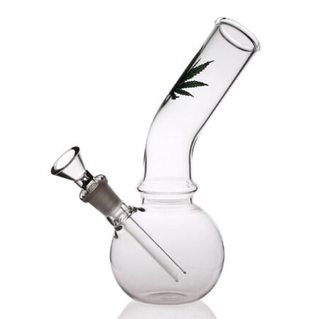 Travel size glass water bong