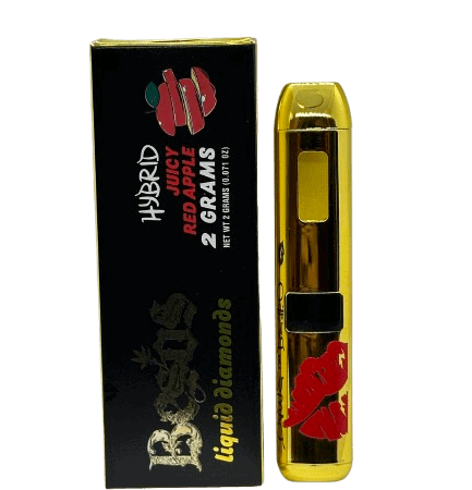 Besos 2 Gram liquid diamonds disposable vape  (Juicy Red Apple) Hybrid 89.6% thc