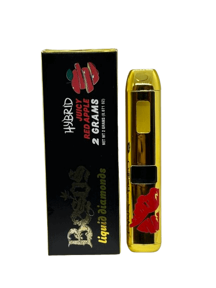 Besos 2 Gram liquid diamonds disposable vape  (Juicy Red Apple) Hybrid 89.6% thc