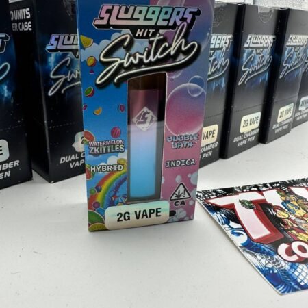 Sluggers 2 Gram Hit Switch liquid Diamond and Resin (Watermelon Zkittles X Bubble Bath) Hybrid x Indica 83.9% thc