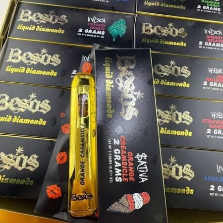Besos 2 Gram liquid Diamonds Disposable vape  (Orange Creamsicle) Sativa 86.5%thc