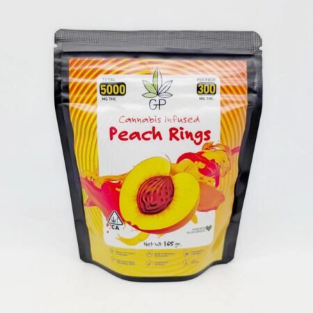 5000mg Edible Gummies Peach Rings (knockout)