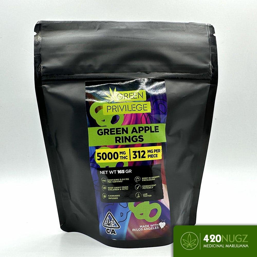 5000mg Edible Green Apple Rings