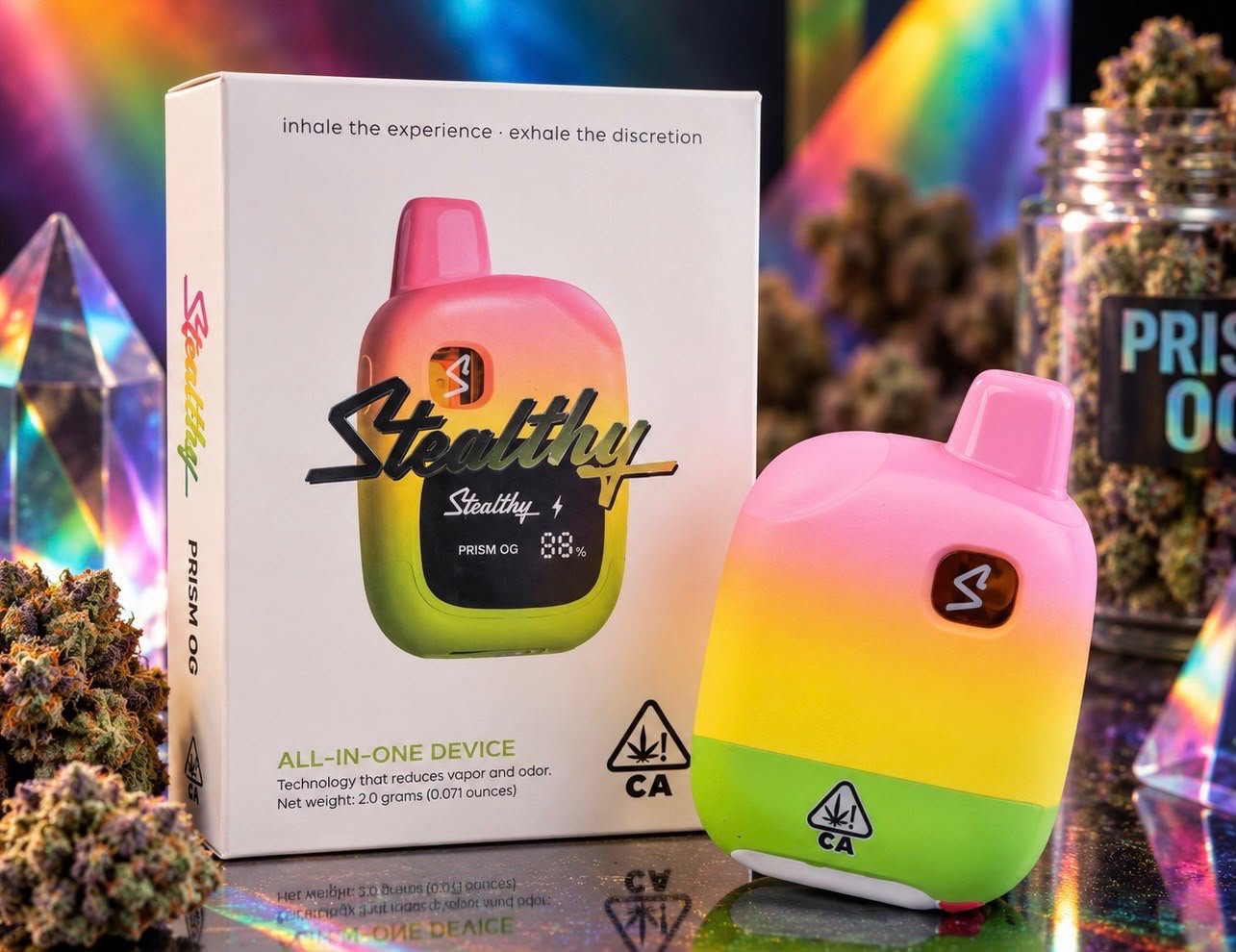 Stealthy 2g Vape Disposable  Prism OG (Hybrid)